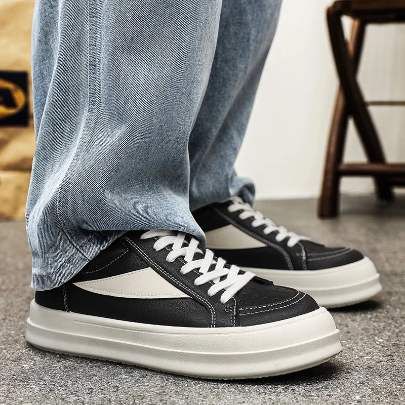 Plain Color Men Low Top Casual Skate Shoes Breathable Fabric Interior Stable Grip Sole Daily Travel Strolling Dail Flat Sneakers