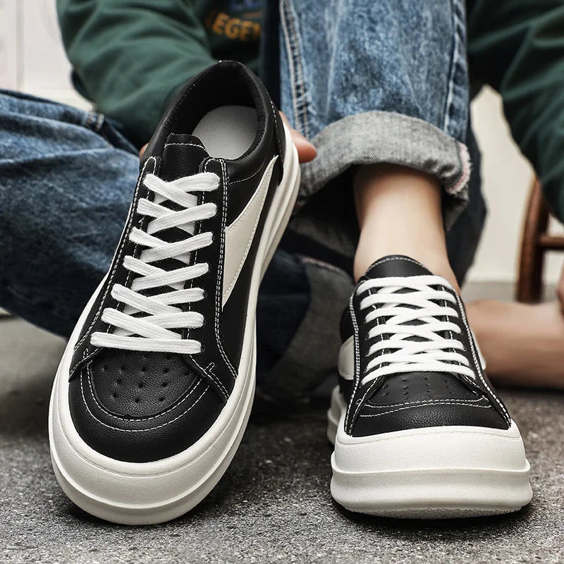 Plain Color Men Low Top Casual Skate Shoes Breathable Fabric Interior Stable Grip Sole Daily Travel Strolling Dail Flat Sneakers