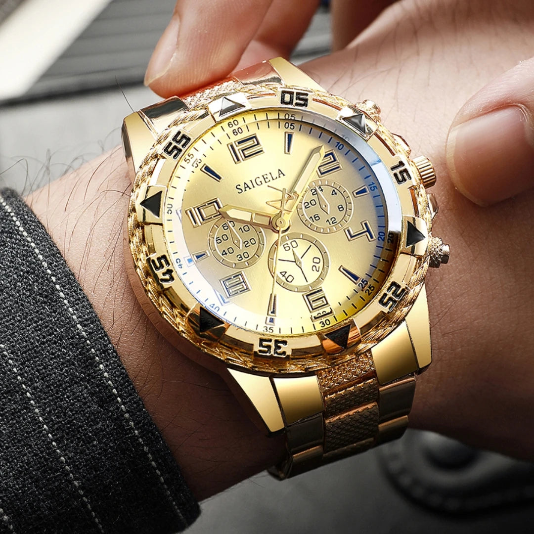 1PC Surprise Mystery Watch Blind Box-Men Business Watches Fashion Arabic Dial Steel Band Male&