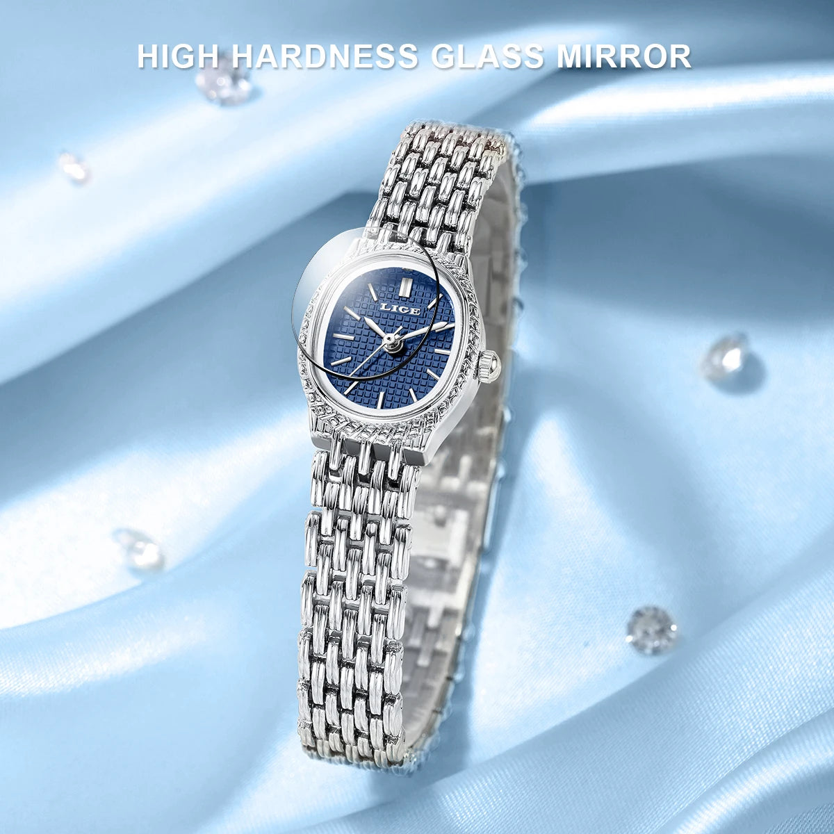 LIGE Fashion Elegant Quartz Woman Watch Classic Luxury Simple Dial Waterproof Ladies Bracelet Women&