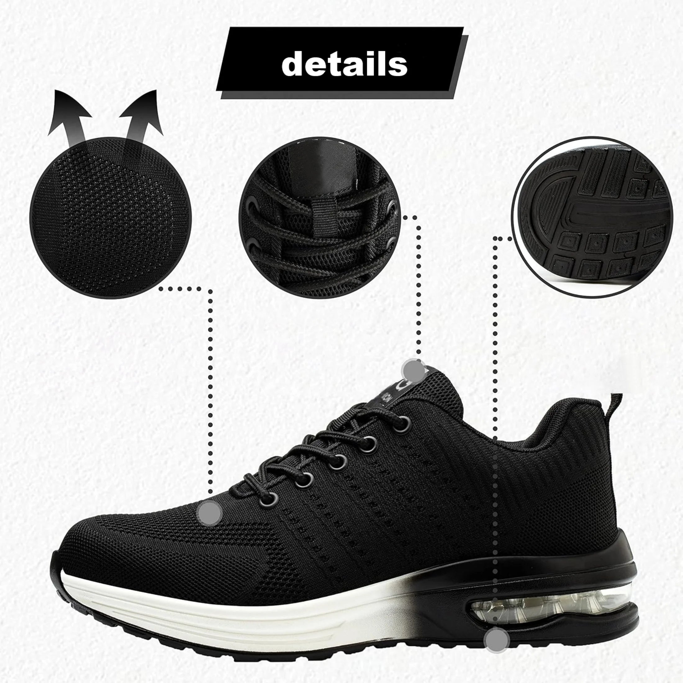 Indestructible Safety Shoes For Women Steel Toe Anti-Puncture Women&