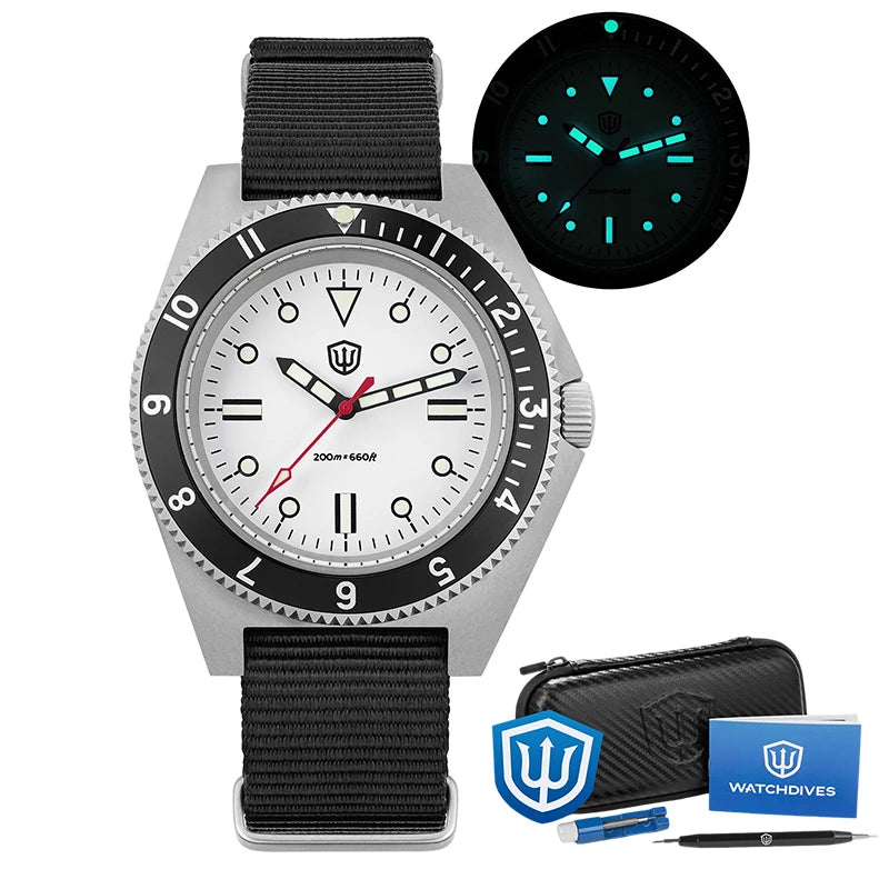 Watchdives WD1972 Quartz Watch Sapphire Luminous Men Watches VH31 Sweep Seconds Movement 20Bar Waterproof Watches with Gift Box