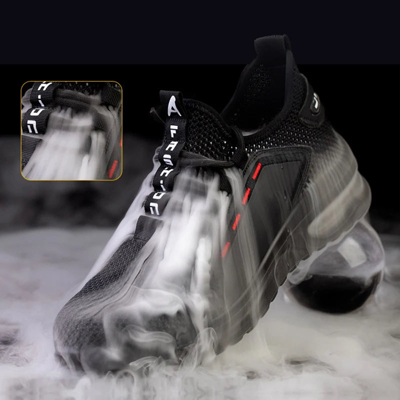 Men Air Cushion Safety Shoes Indestructible Work Shoes Sneakers Steel Toe Anti-smash Industrial Shoe Puncture-Proof footwear