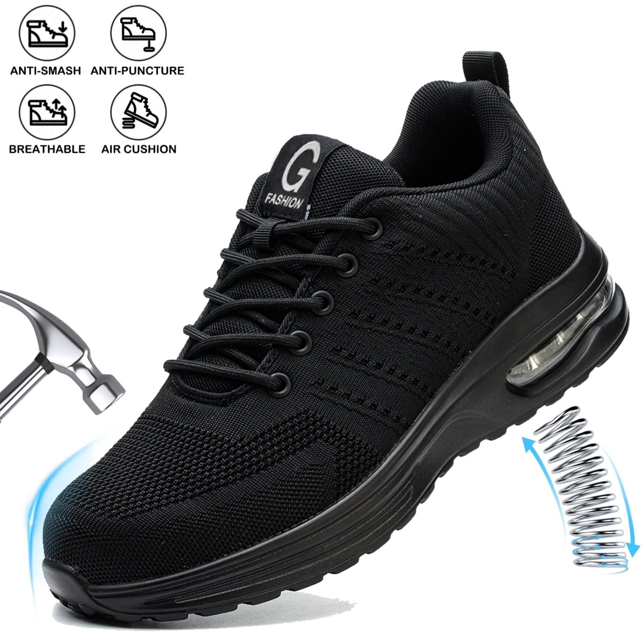 Indestructible Safety Shoes For Women Steel Toe Anti-Puncture Women&