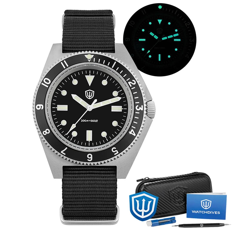 Watchdives WD1972 Quartz Watch Sapphire Luminous Men Watches VH31 Sweep Seconds Movement 20Bar Waterproof Watches with Gift Box
