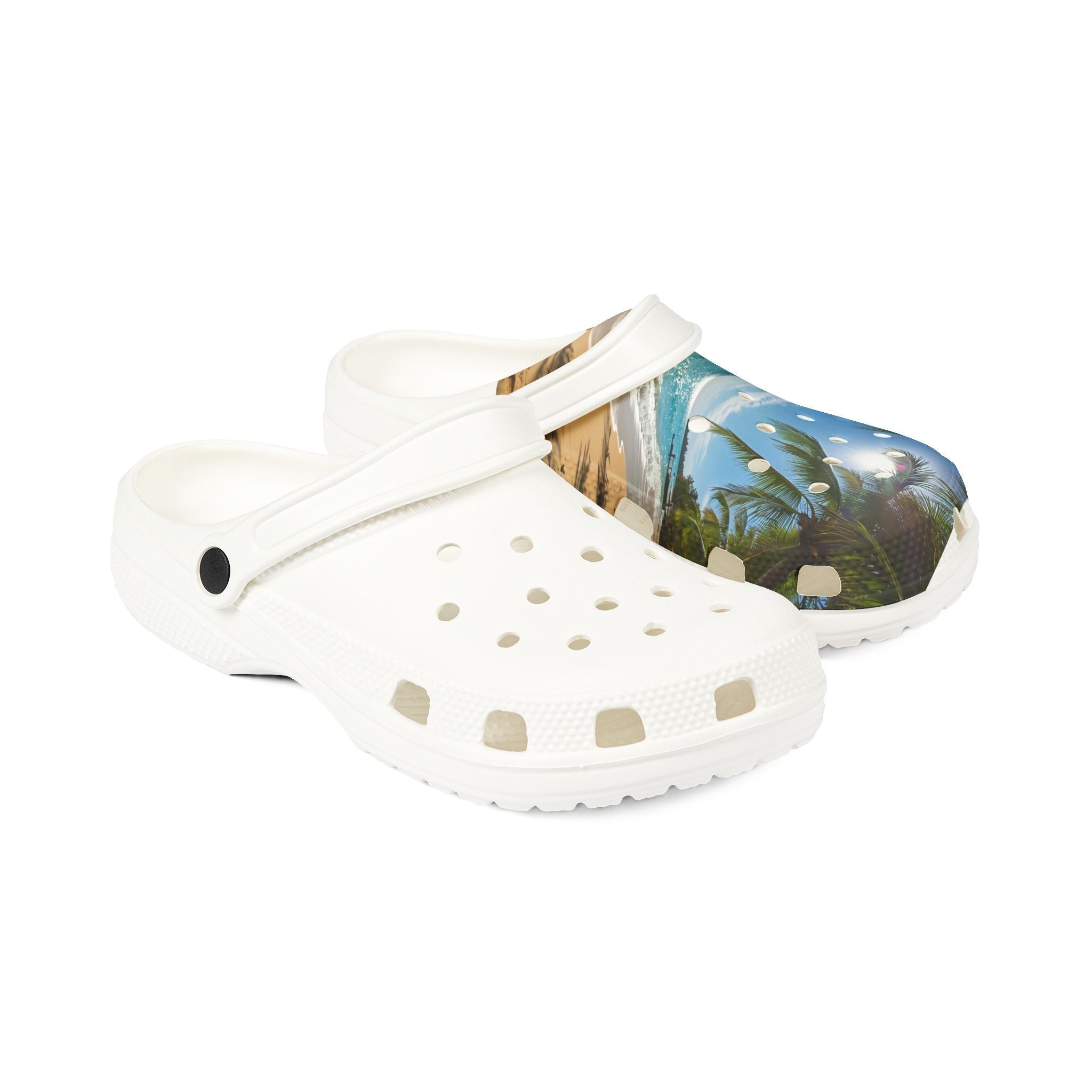 Tropical Beach Foam Clogs