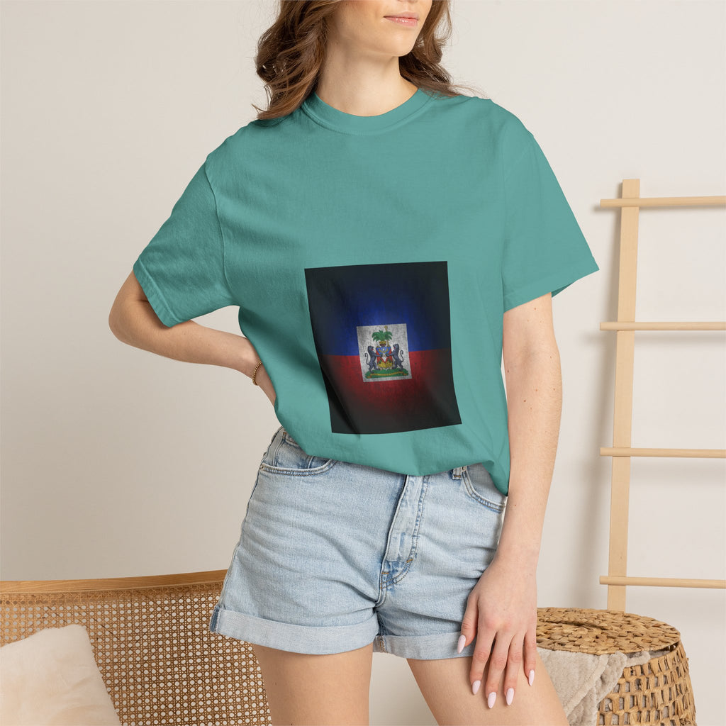 Haiti Coat of Arms T-Shirt — Vintage Flag Emblem Tee