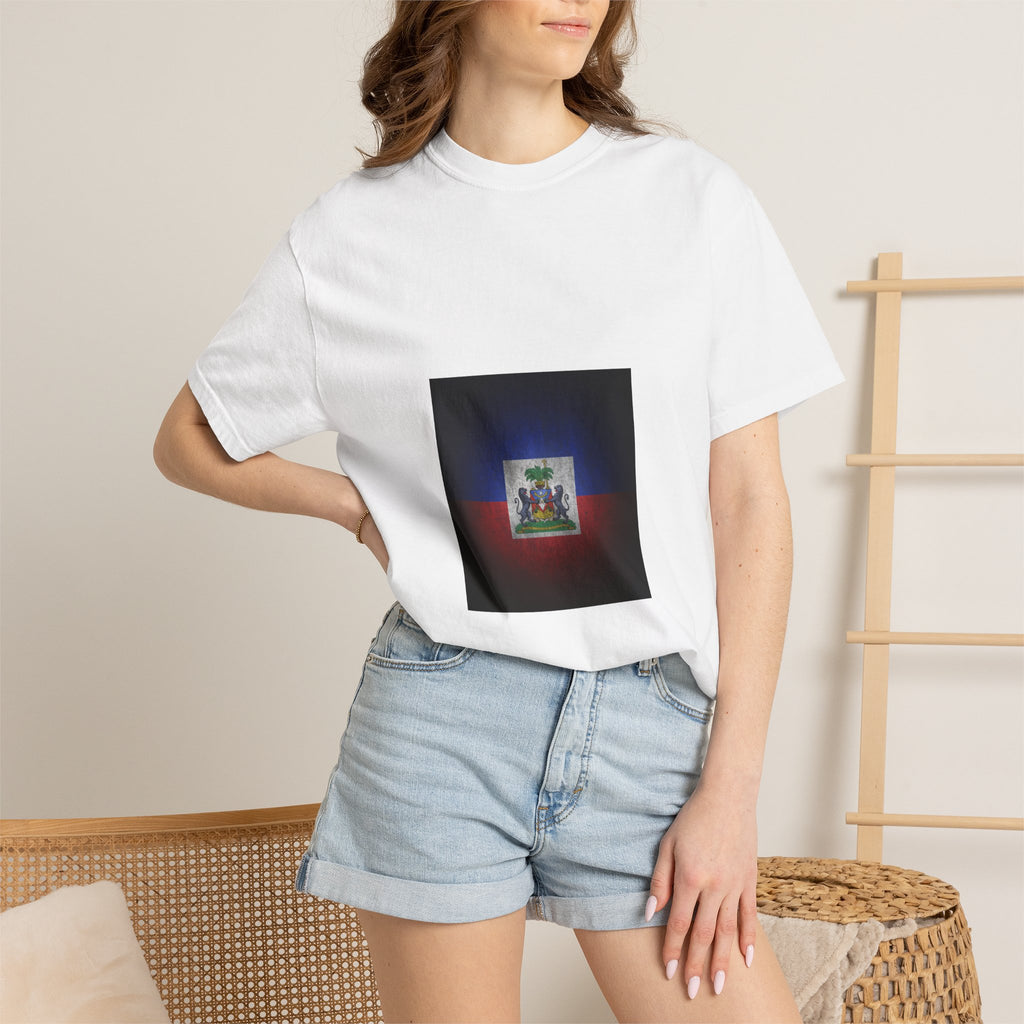 Haiti Coat of Arms T-Shirt — Vintage Flag Emblem Tee