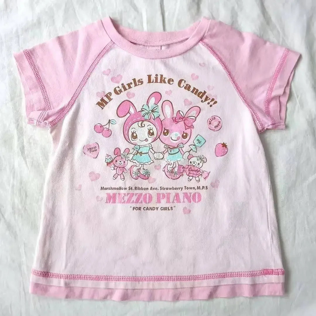 Sweet Kawaii Cartoon Bunny T Shirt Mini Skirt Two Piece Outfit Y2K Girls Raglan Short Sleeve Casual Street Daily Holiday Wear