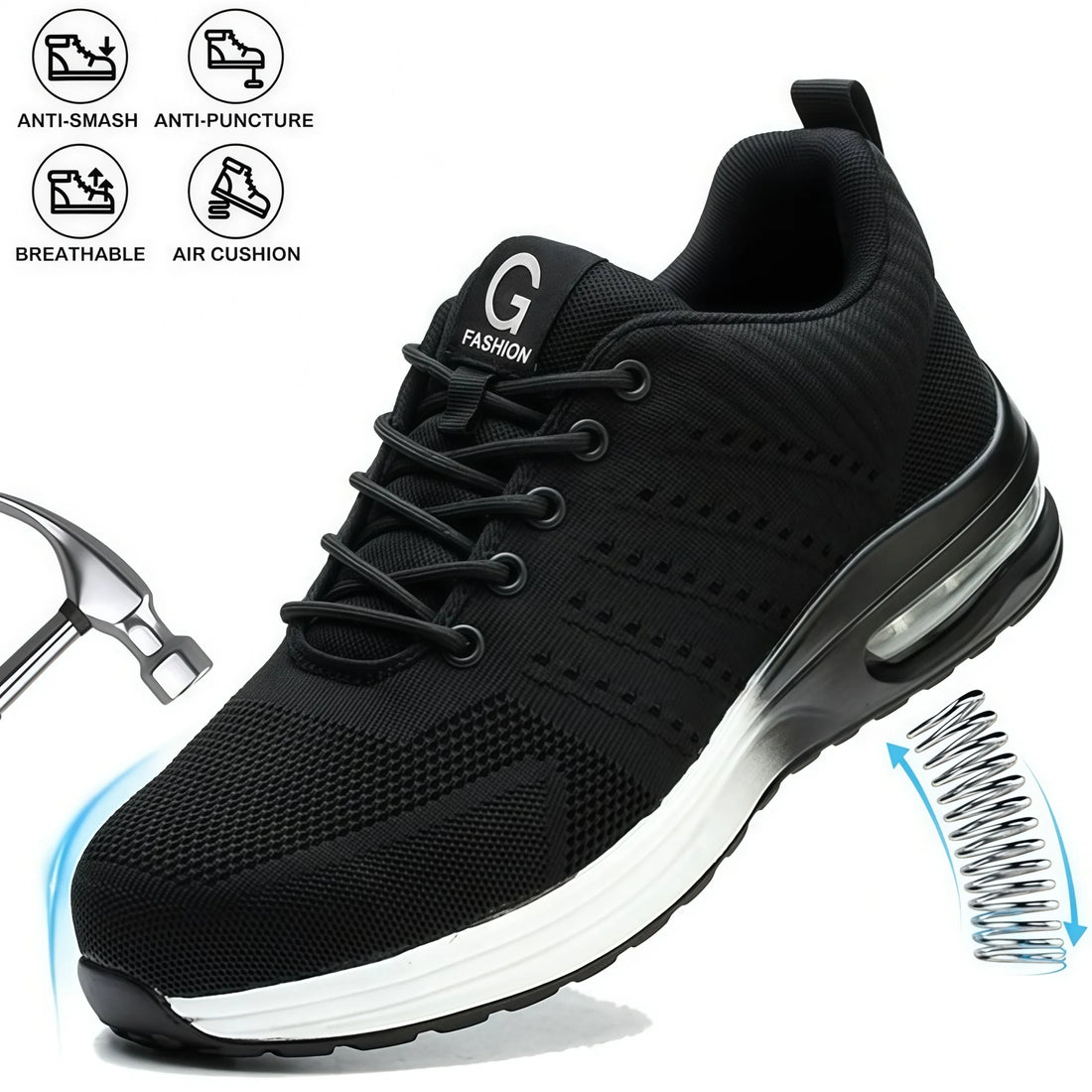 Indestructible Safety Shoes For Women Steel Toe Anti-Puncture Women&