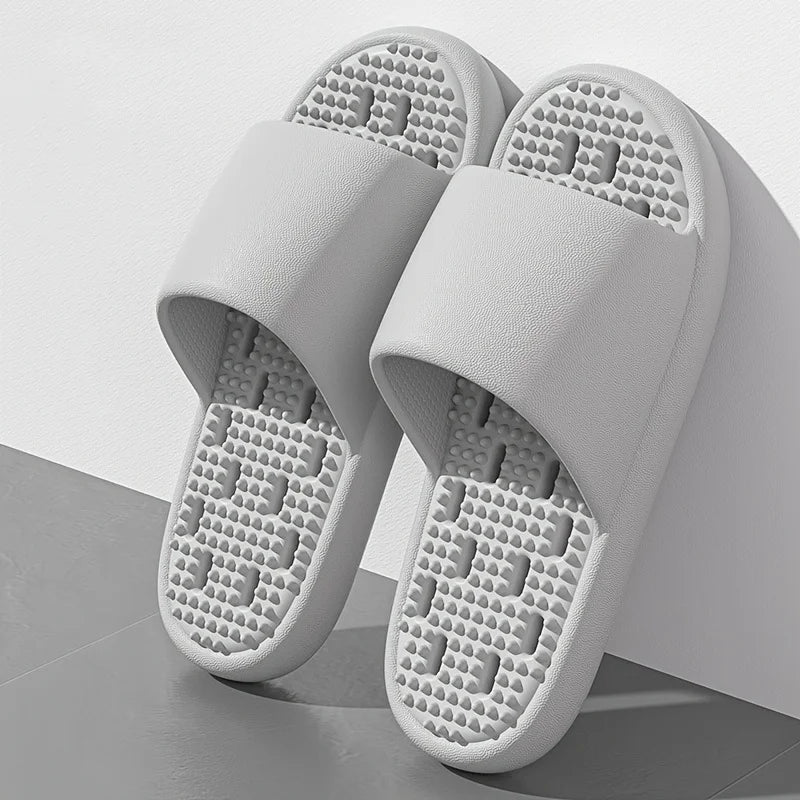 Women Summer Slippers Non Slip Quick Drying Shower Drainage Holes Soft Cushioned Breathable Beach Pool Shoes Slide Sandals