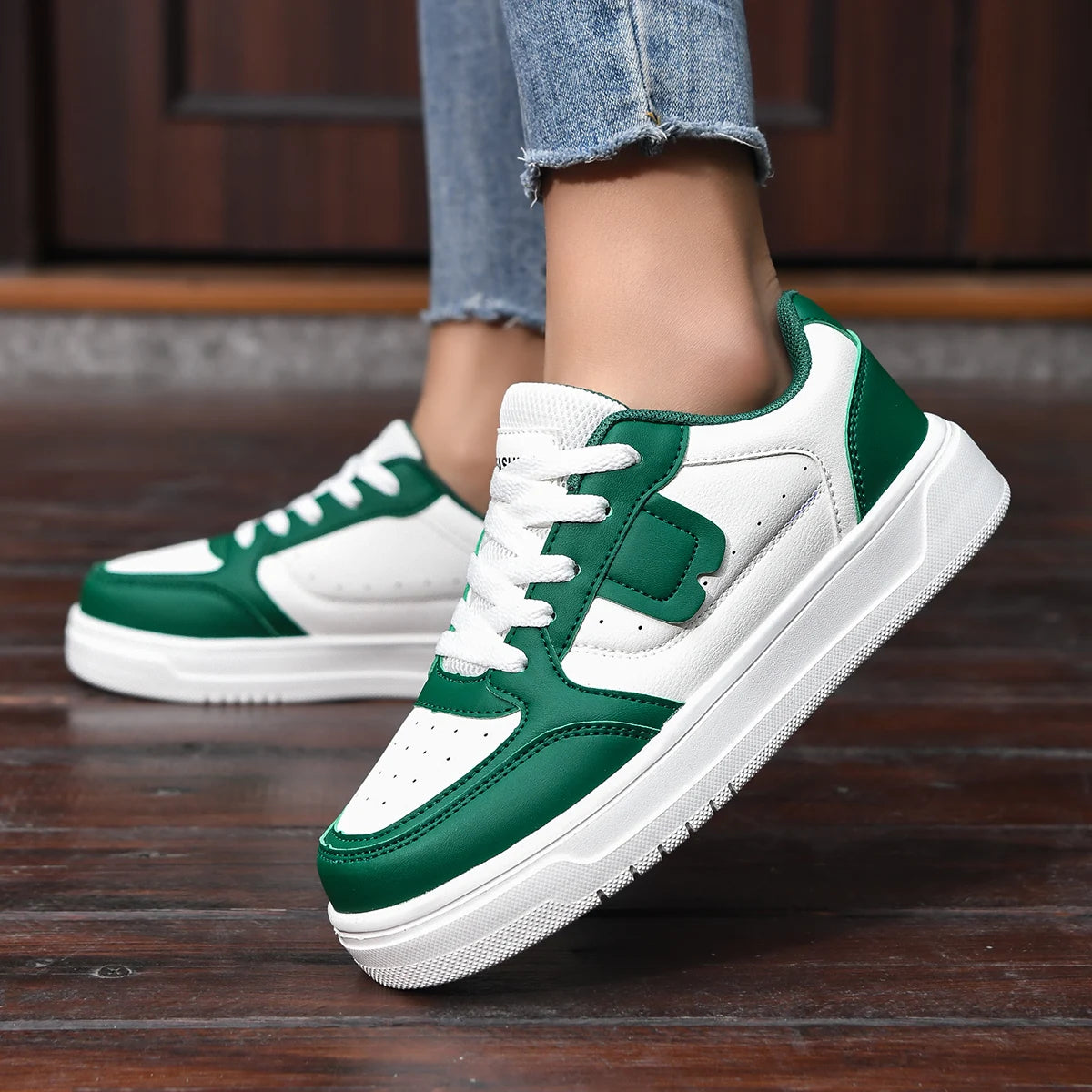 MAEDEF Women Shoes Flats Casual Shoes Men Sneaker White Shoes Female Sports Walking Couples Trainers Shoe Woman Vulcanized Shoes