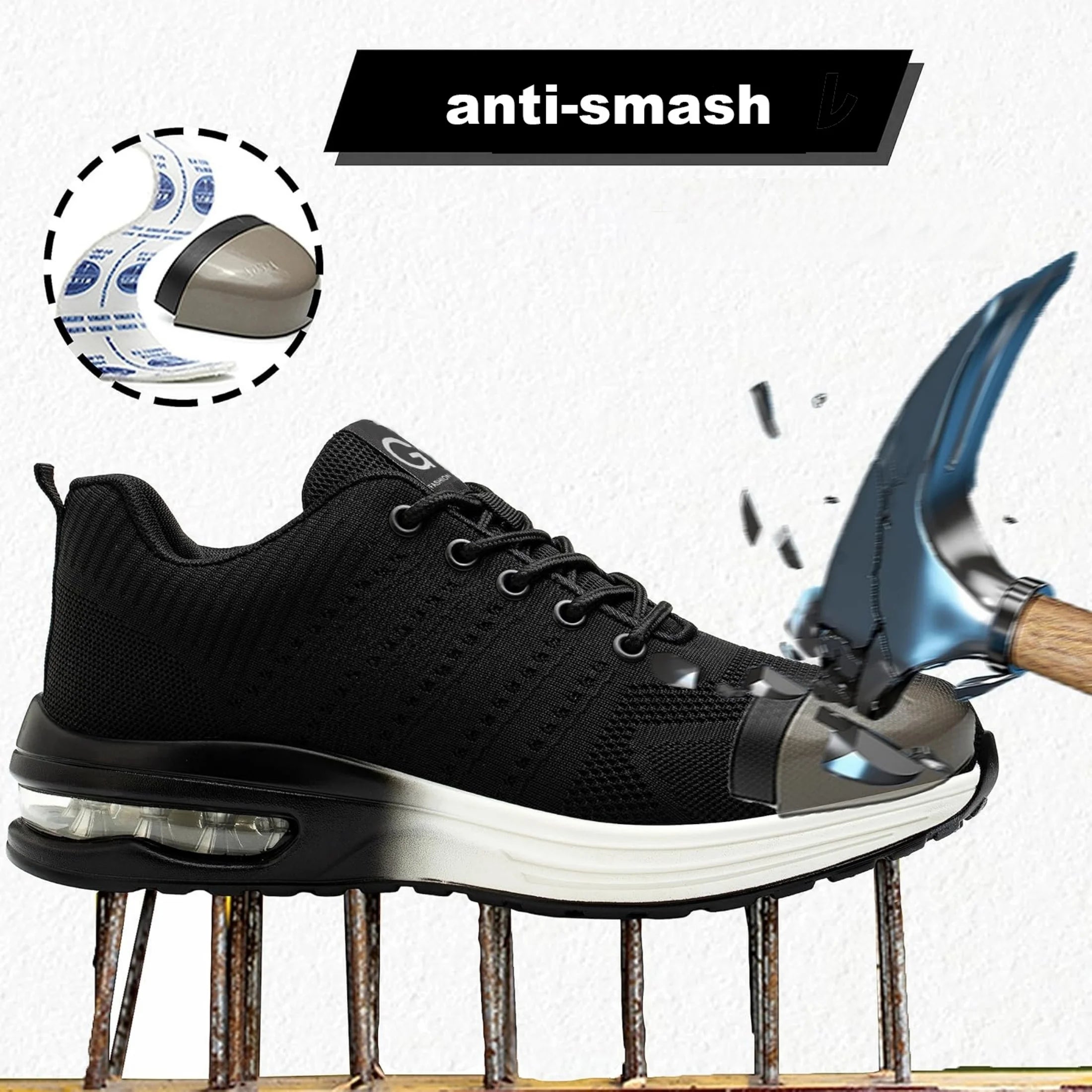 Indestructible Safety Shoes For Women Steel Toe Anti-Puncture Women&