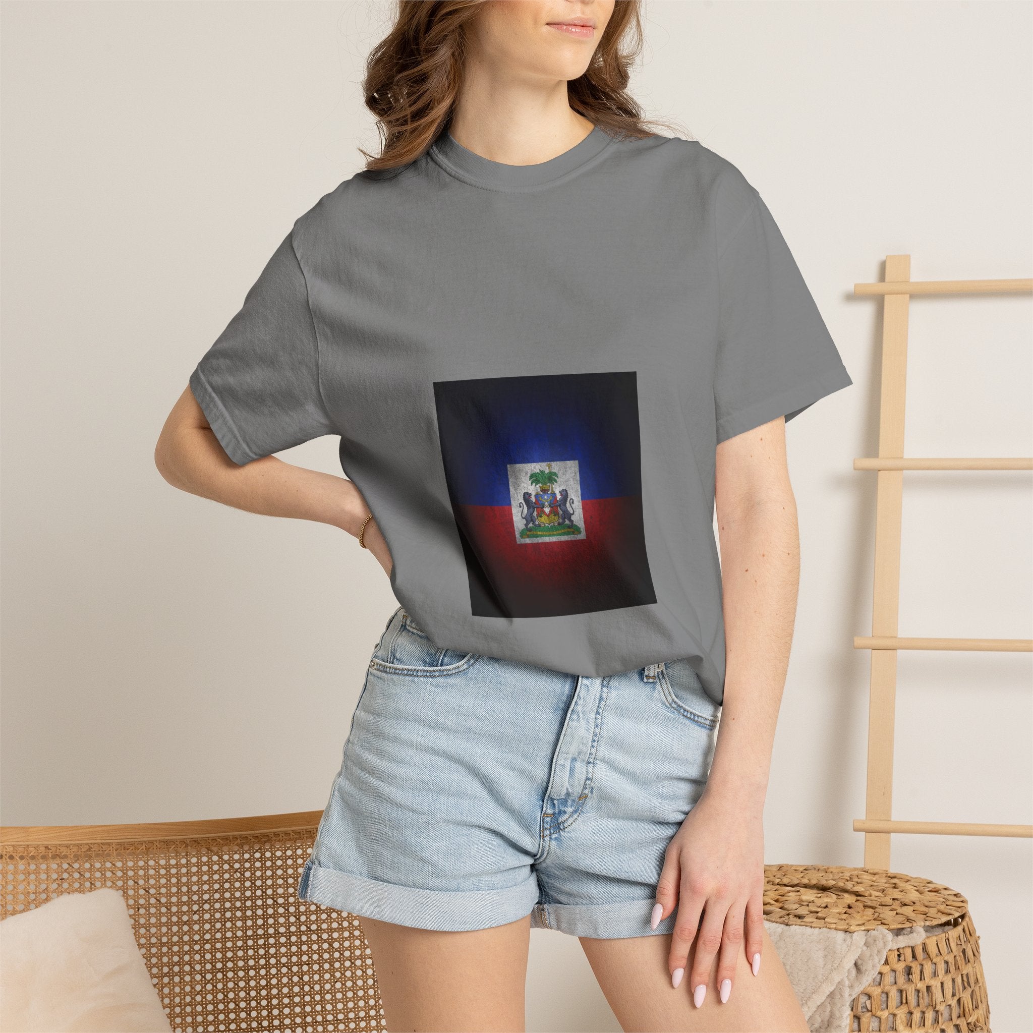 Haiti Coat of Arms T-Shirt — Vintage Flag Emblem Tee