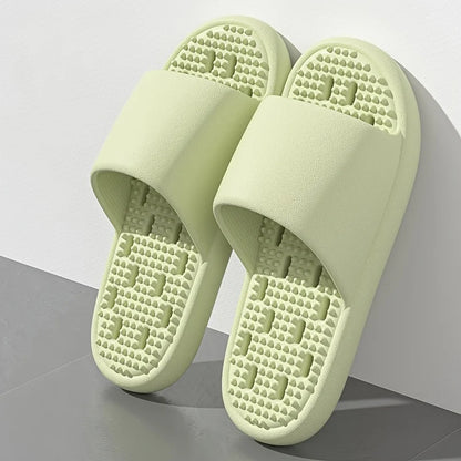 Women Summer Slippers Non Slip Quick Drying Shower Drainage Holes Soft Cushioned Breathable Beach Pool Shoes Slide Sandals