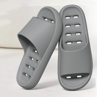 Hollow Out EVA Bathroom Shower Slippers Women Soft Sole Water Leakage Home Slides for Couple Non Slip Summer Beach Sandals Shoes