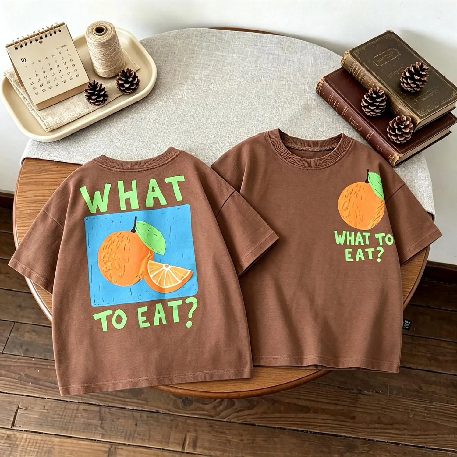 Double Side Print T-shirt For Kids Clothing Summer Simple Fashion Girl Boy Short Sleeve Tops Tees Children&