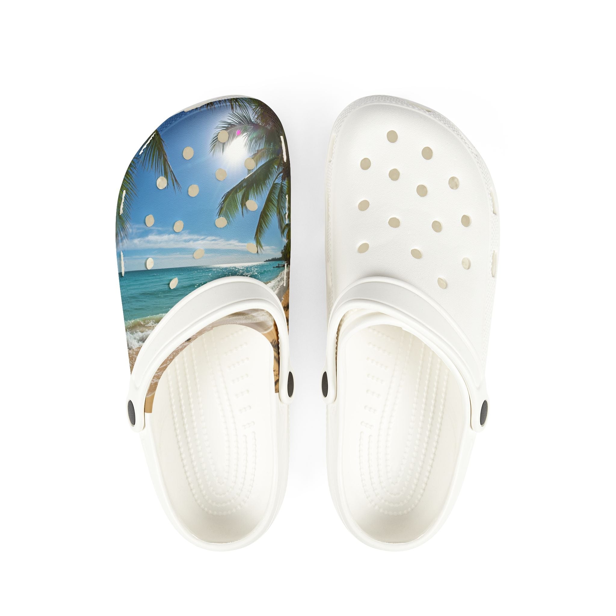 Tropical Beach Foam Clogs