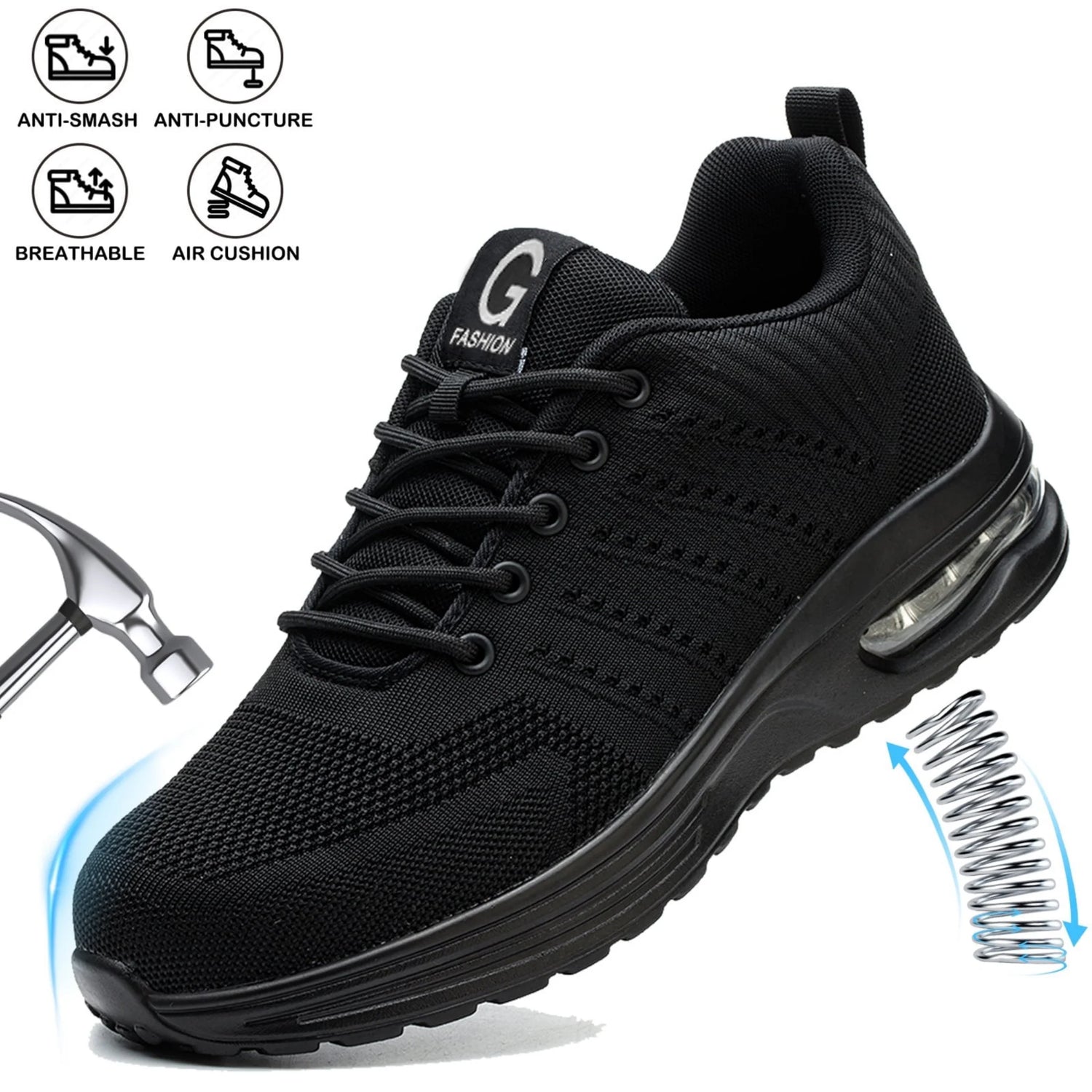 Indestructible Safety Shoes For Women Steel Toe Anti-Puncture Women&