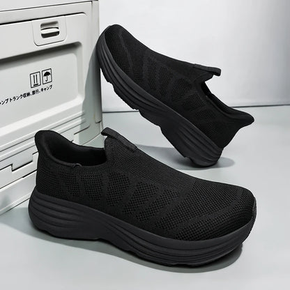 Men Shoes Sneakers Breathable Mesh Slip on Running Shoes Outdoor Non-Slip Couple Jogging Training Hiking Sports Shoes