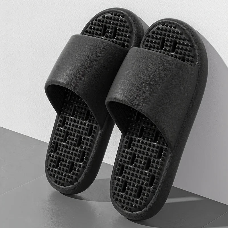 Women Summer Slippers Non Slip Quick Drying Shower Drainage Holes Soft Cushioned Breathable Beach Pool Shoes Slide Sandals