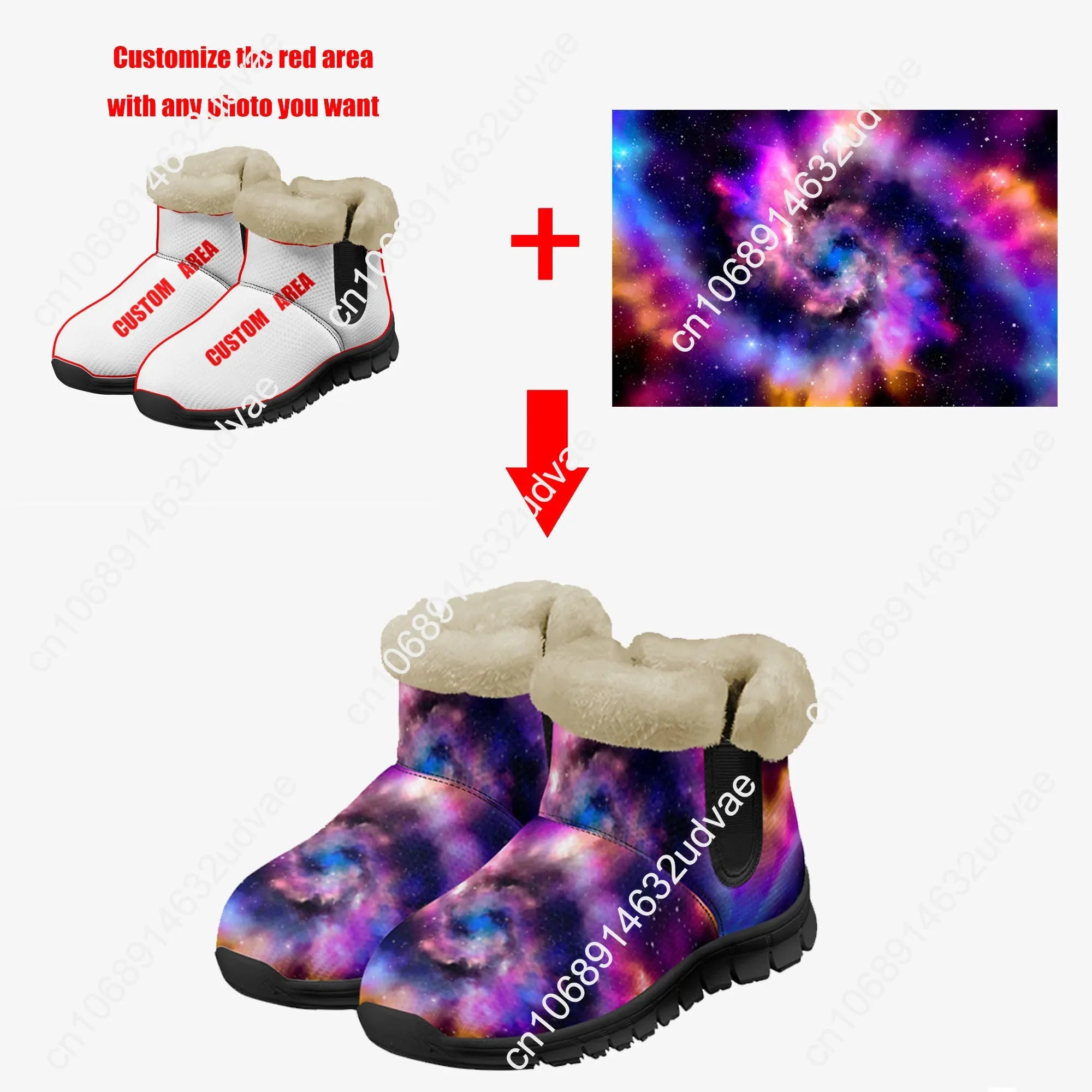 America 250th Anniversary 1776-2026 Plush Shoes Boots Mens Womens Keep Warm Sneakers Boot Casual Sports Customized Sneaker Black
