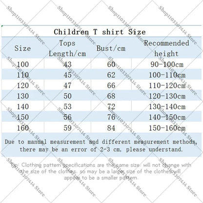 Kids Anime Cute T-shirt Summer Clothing King of Pop MJ Cotton T Shirt Michael Jackson Short Sleeve Tops Fashion Casual Tee Gifts