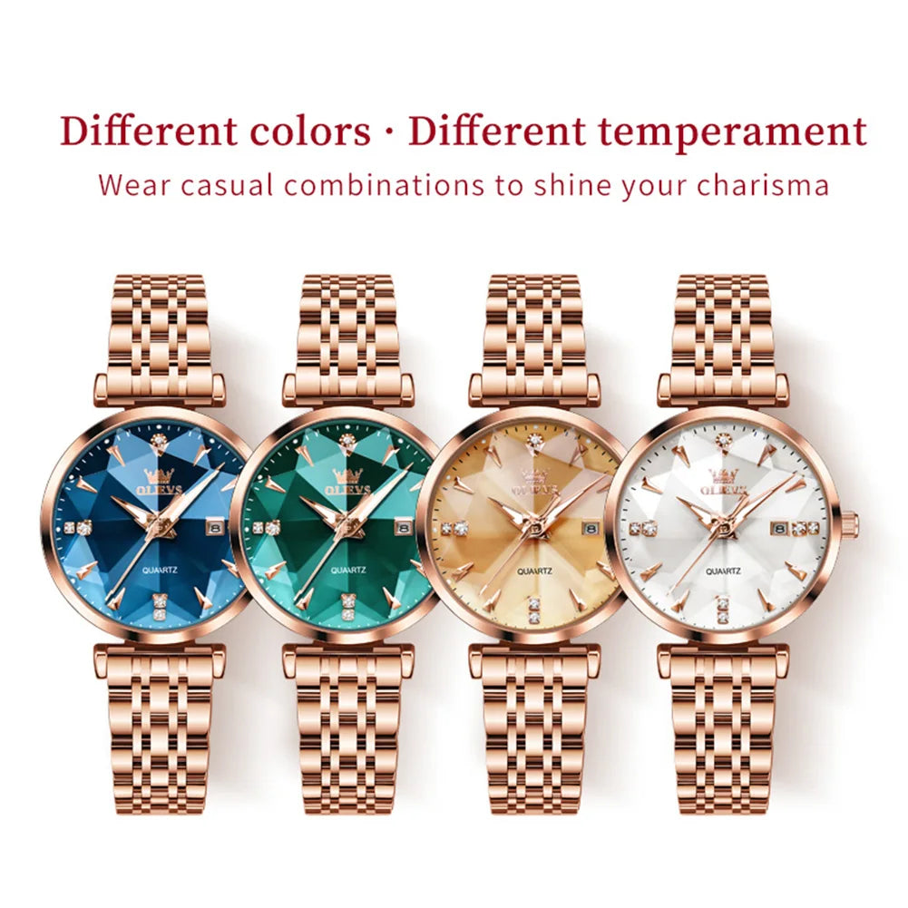 OLEVS brand watch fashion hot selling waterproof women&