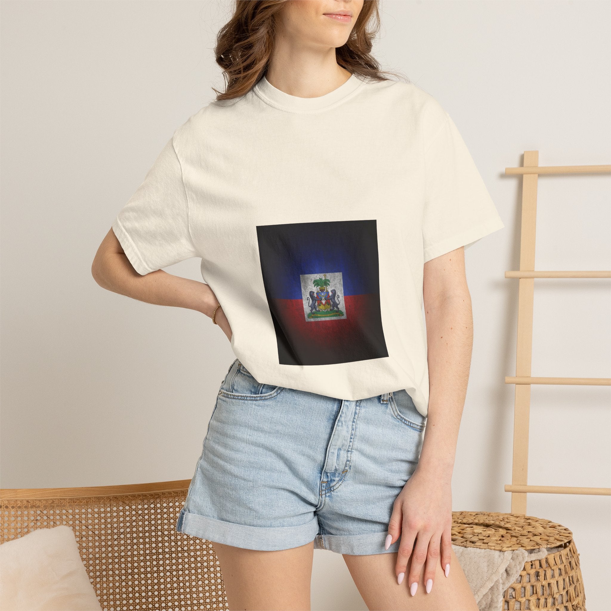 Haiti Coat of Arms T-Shirt — Vintage Flag Emblem Tee