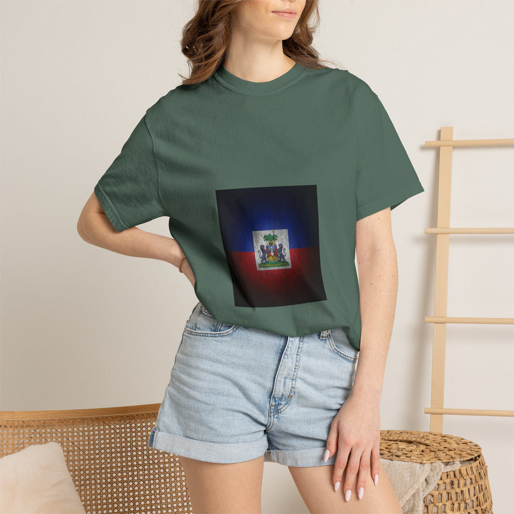Haiti Coat of Arms T-Shirt — Vintage Flag Emblem Tee
