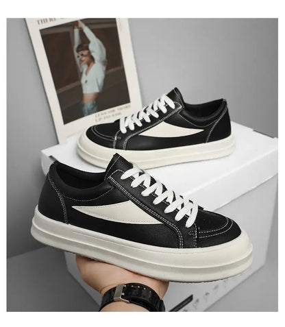 Plain Color Men Low Top Casual Skate Shoes Breathable Fabric Interior Stable Grip Sole Daily Travel Strolling Dail Flat Sneakers