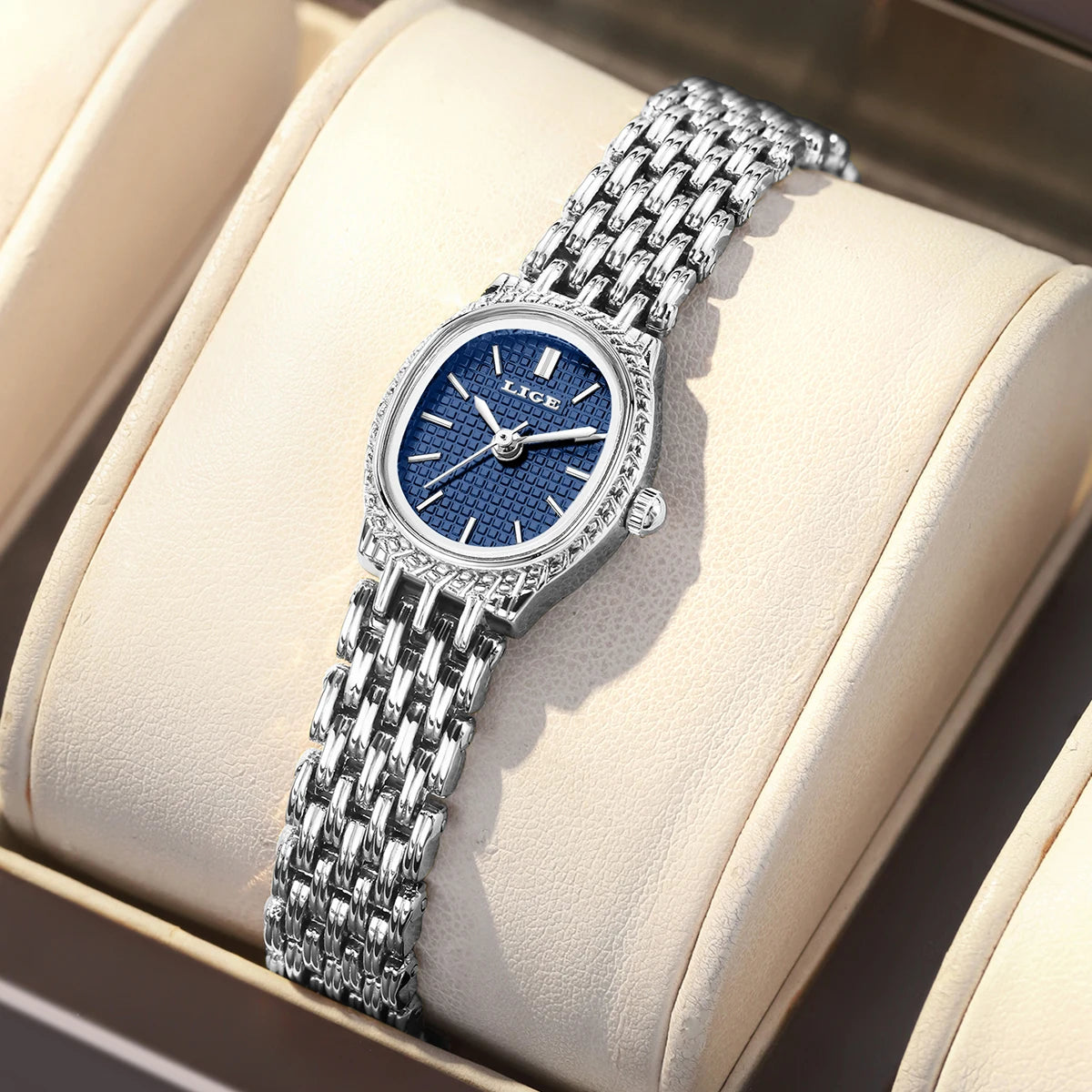 LIGE Fashion Elegant Quartz Woman Watch Classic Luxury Simple Dial Waterproof Ladies Bracelet Women&