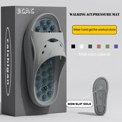 Women Men EVA Massage Slippers Thick Sole Bathroom Slides Non Slip Shower Sandals Soft Cushion Home Indoor Outdoor Beach Shoes