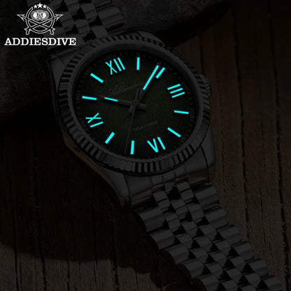ADDIESDIVE Elegant Watch for Woman Luxury Sapphire Glass VH31 Quartz BGW9 Super Luminous 10Bar Waterproof Wristwatch AD2512