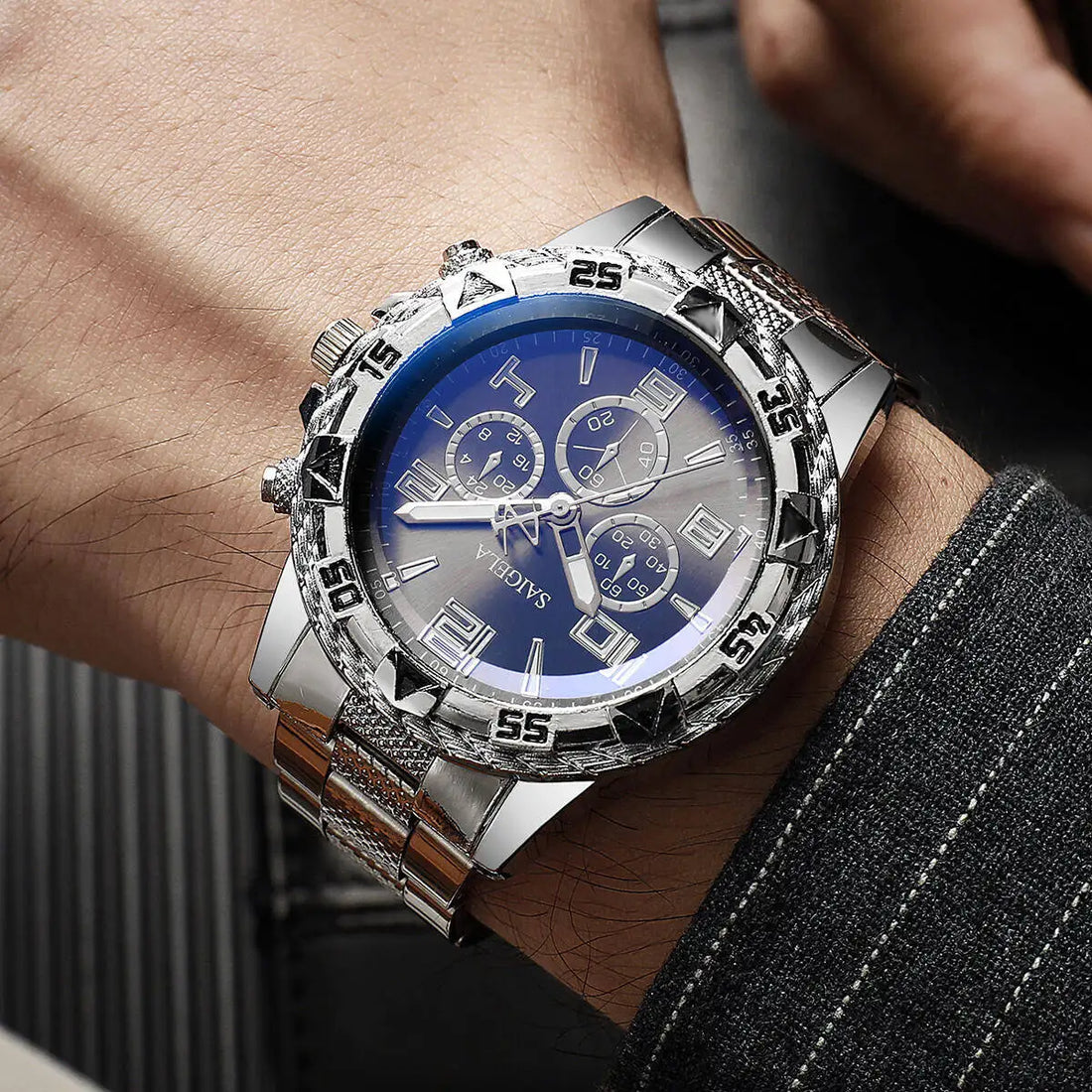 1PC Surprise Mystery Watch Blind Box-Men Business Watches Fashion Arabic Dial Steel Band Male&