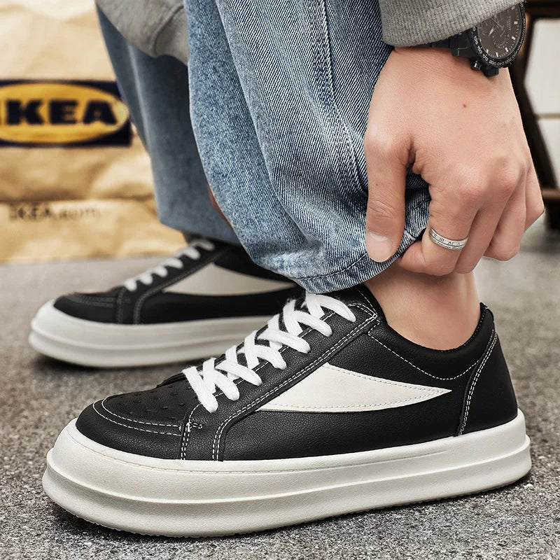 Plain Color Men Low Top Casual Skate Shoes Breathable Fabric Interior Stable Grip Sole Daily Travel Strolling Dail Flat Sneakers