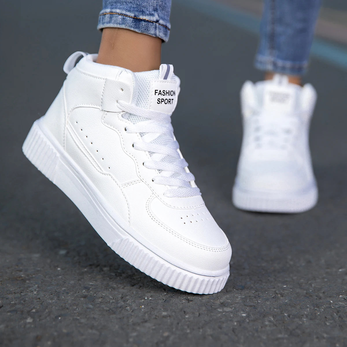 MAEDEF Women Shoes Flats Casual Shoes Men Sneaker White Shoes Female Sports Walking Couples Trainers Shoe Woman Vulcanized Shoes