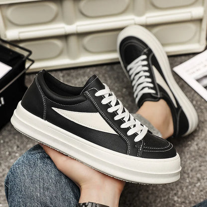 Plain Color Men Low Top Casual Skate Shoes Breathable Fabric Interior Stable Grip Sole Daily Travel Strolling Dail Flat Sneakers
