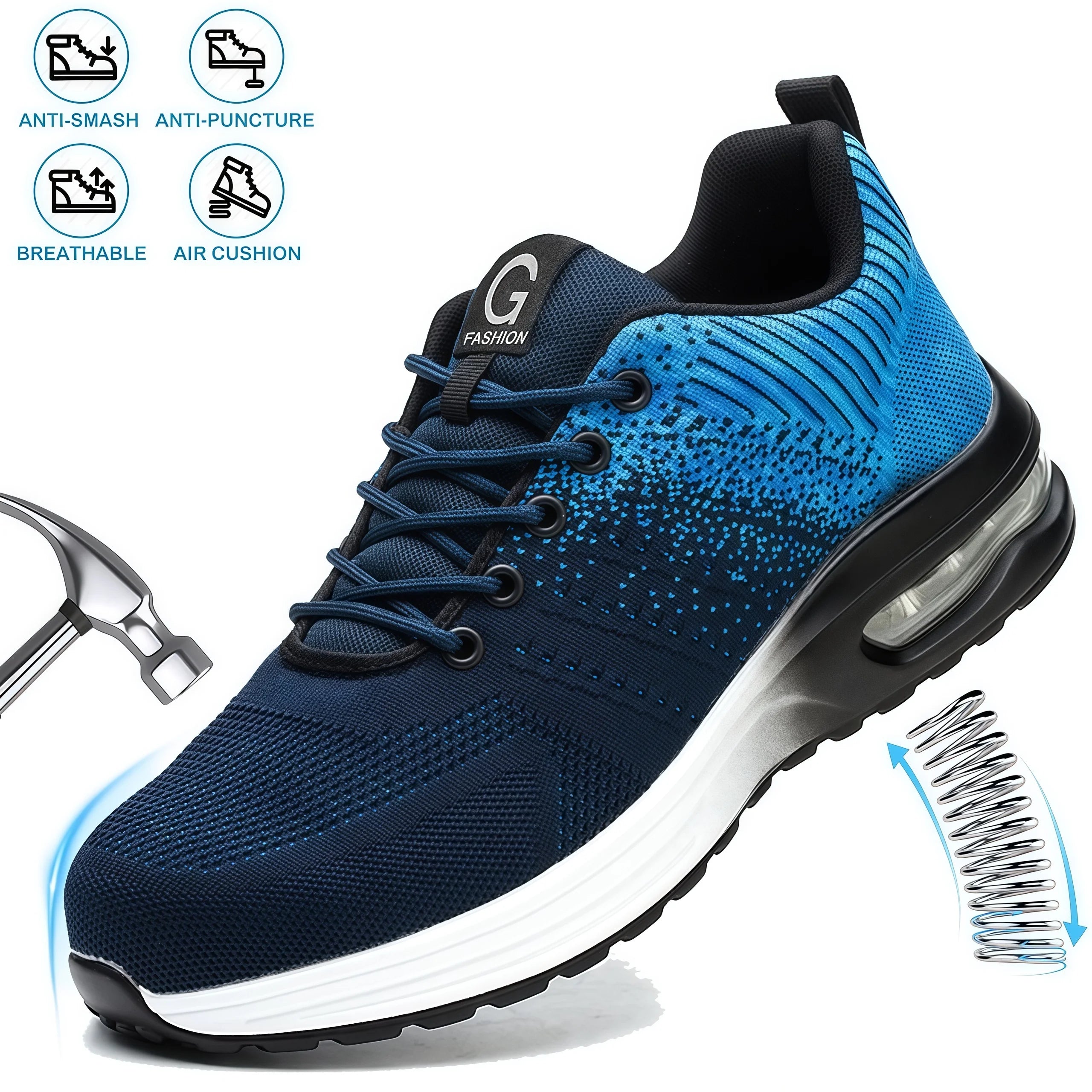 Indestructible Safety Shoes For Women Steel Toe Anti-Puncture Women&