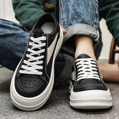 Plain Color Men Low Top Casual Skate Shoes Breathable Fabric Interior Stable Grip Sole Daily Travel Strolling Dail Flat Sneakers