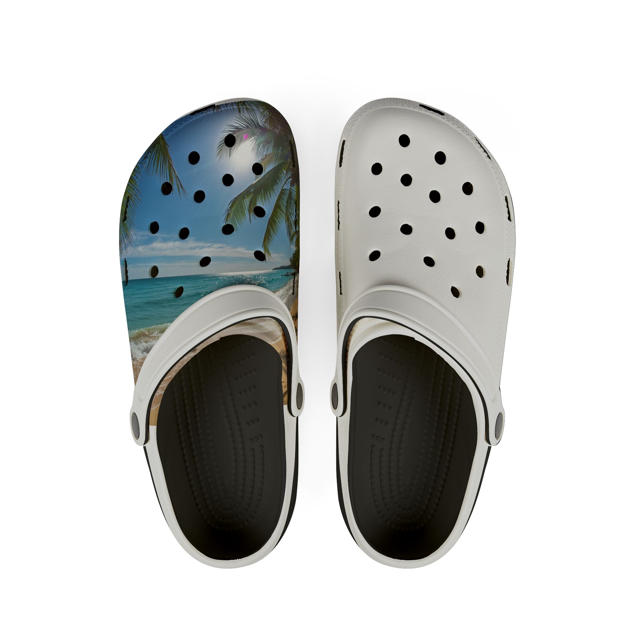 Tropical Beach Foam Clogs