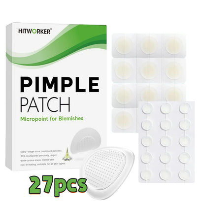 27/54/81-Piece HITWORKER Acne Patches - Infused with Salicylic Acid, Tea Tree Oil &amp; Calendula Oil | For Acne &amp; Blemishes, Residu