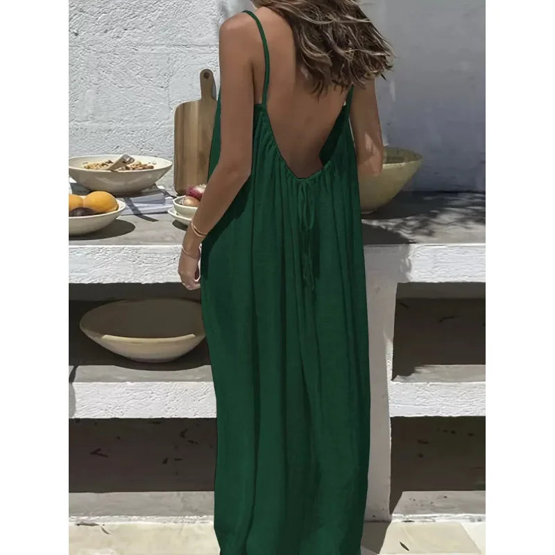 Elegant Strapless Maxi Dress