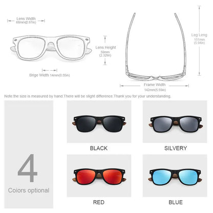 Natural Wood Polarized Sunglasses