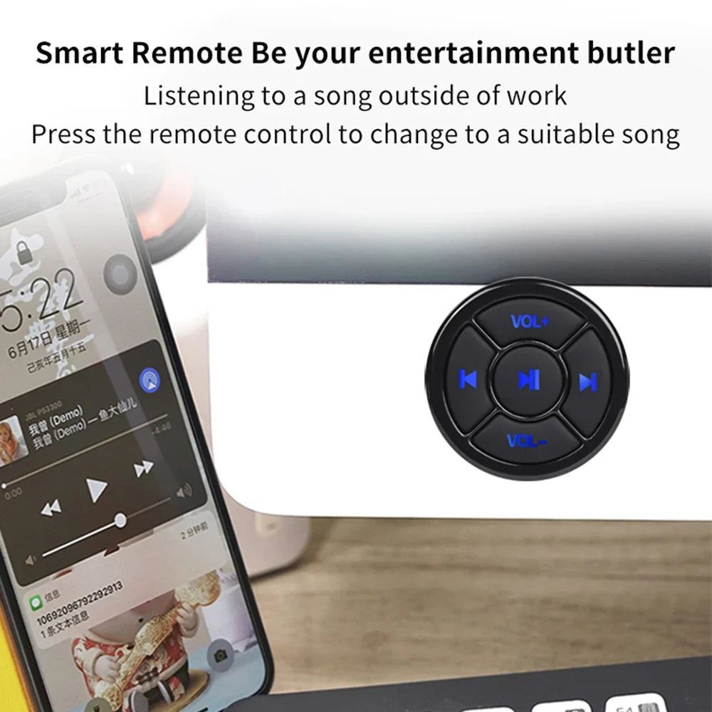 Hands-Free Music Control Button