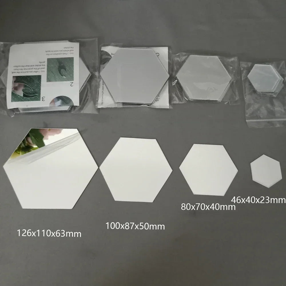 Glam 3D Mirror Wall Stickers