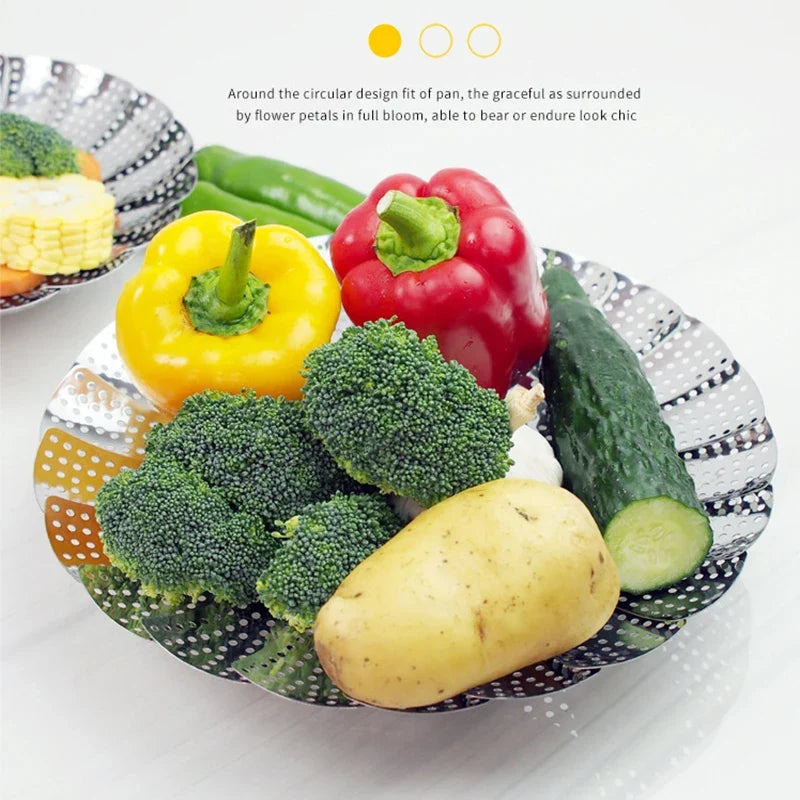 Foldable Kitchen Steamer Basket