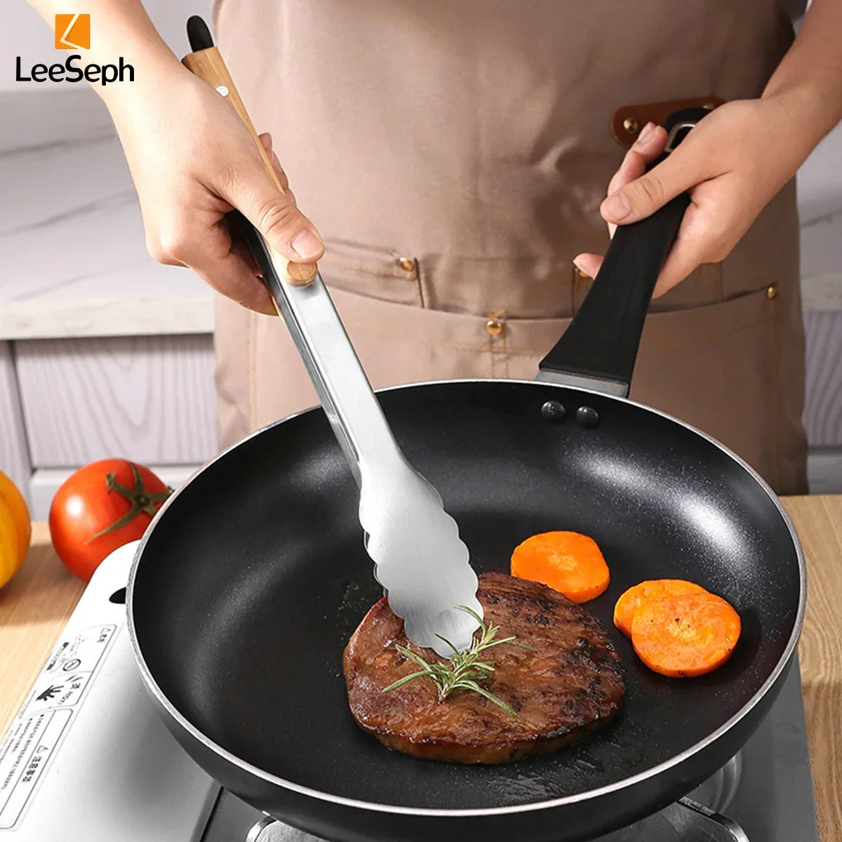 Heavy Duty Kitchen Grilling Tongs
