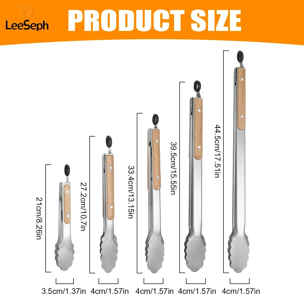 Heavy Duty Kitchen Grilling Tongs