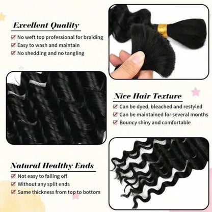 Deep Wave Hair for Braiding